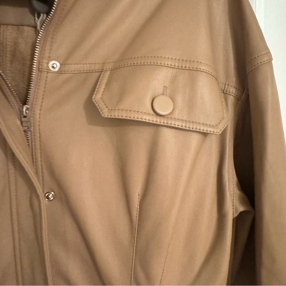 Jonathan Simkhai Tan Jumpsuit Versatile Style Katerina Vegan Leather - Picture 10 of 13